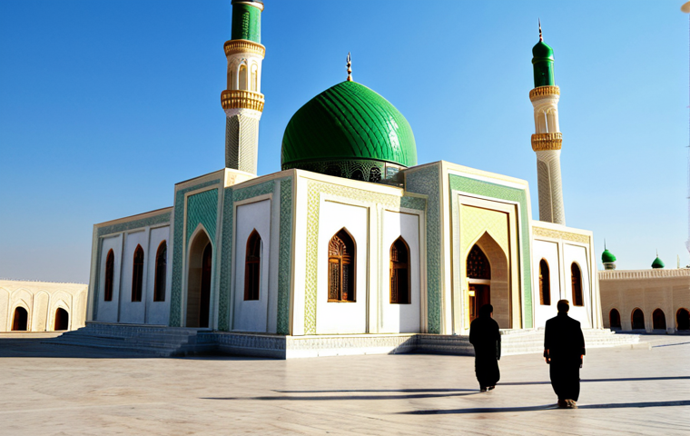 Historical Mosque Revival**
"A beautifully restored mosque in Turkmenistan, bathed in warm sunlight, fully clothed people are entering for prayer, appropriate attire, showcasing the architectural details, safe for work, perfect anatomy, correct proportions, natural pose, professional photography, high quality, modest, family-friendly, appropriate content."
**